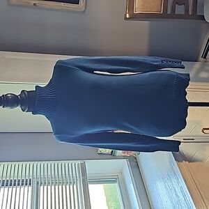 Ann Taylor Teal Turtleneck Sweater